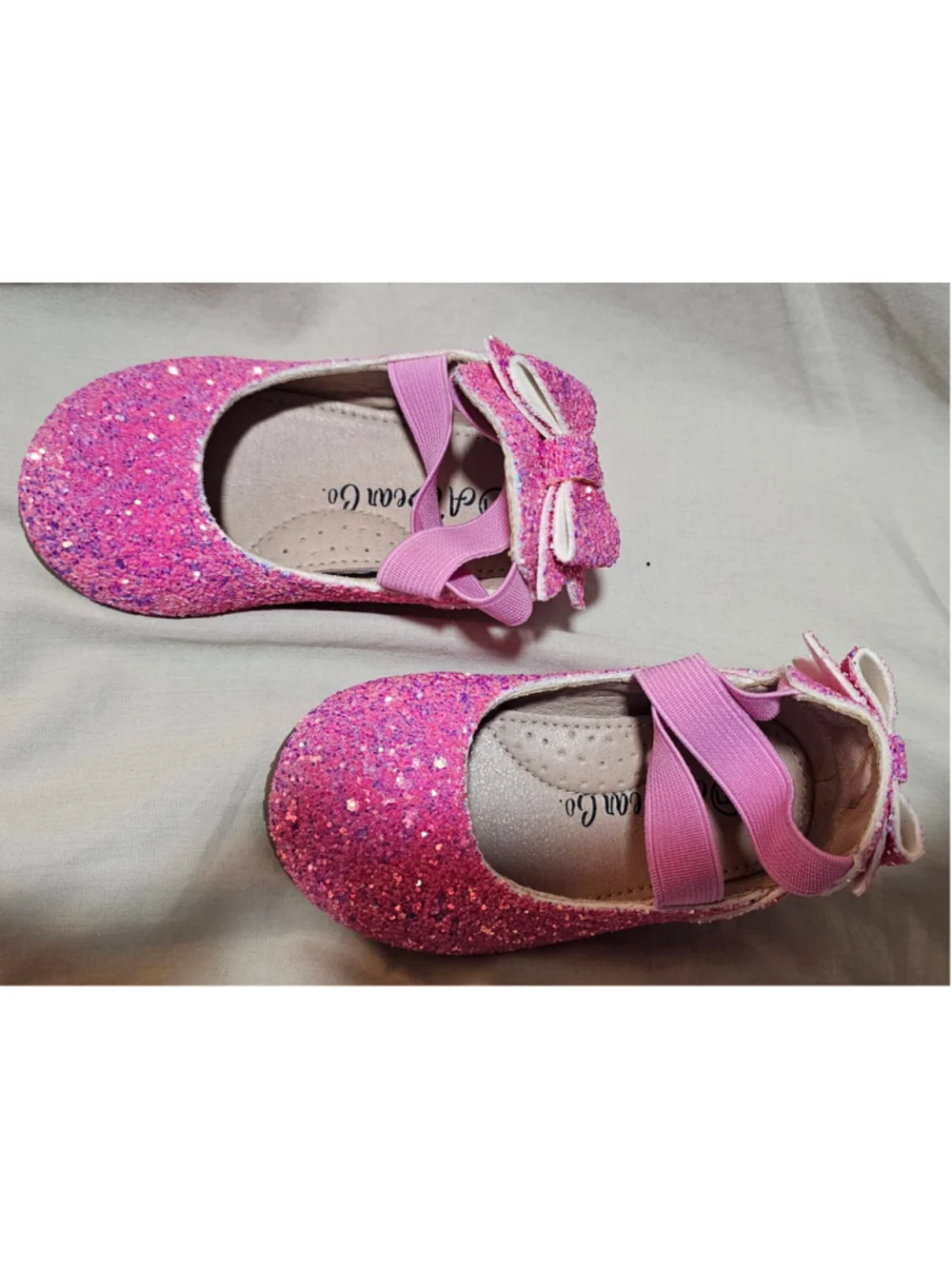 Baby Girl A Bear Co. Pink Glitter Dress Shoes Size 6